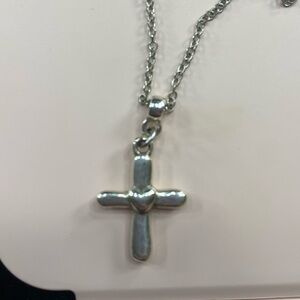 Brighton Cross with Heart Necklace